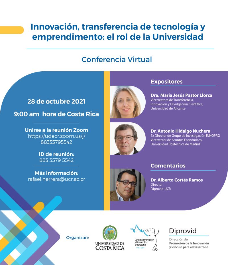 Conferencia internacional sobre "Innovación, transferencia de tecnología y emprendimiento: el rol de la Universidad"
