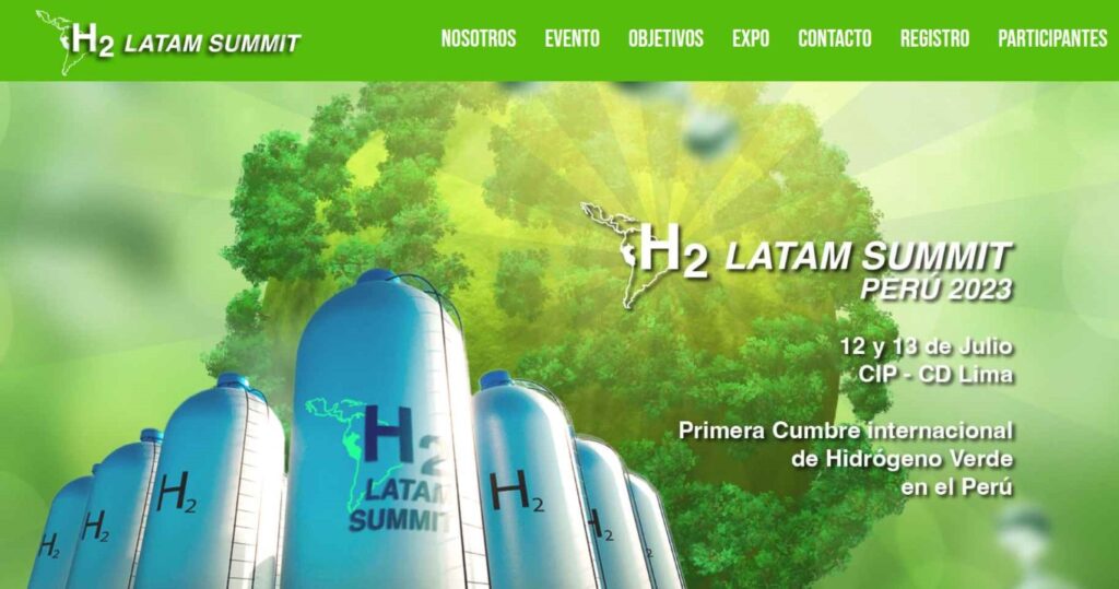 H2 Latam Summit Perú 2023 sobre hidrógeno verde 